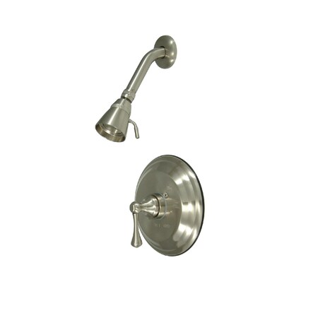 Kingston Brass Shower Faucet, 2, Wall Mount, Brushed Nickel KB2638BLSO